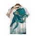 Men's Blue Octopus Short Sleeve T-Shirt