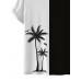 Men's Coconut Tree Black and White Short Sleeve T-Shirt