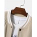 Men Flower Embroidery Striped Side Pocket Long Sleeve Jackets